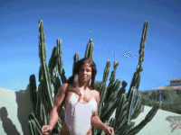 Sheena Desert Sky Posing